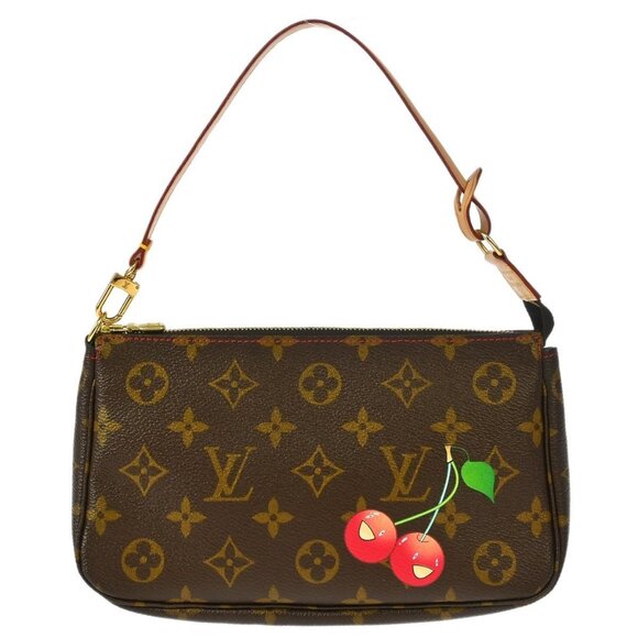 Louis Vuitton Monogram Cherry Pochette Accessoires Handbag M95008 VI1024 166106 - Picture 1 of 6